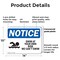Signmission Swim At Your Own Risk We Can't Swim, 14 in W x Rectangle, Plastic OS-2PACK-NS-P-1014-L-18516 - alternate 3